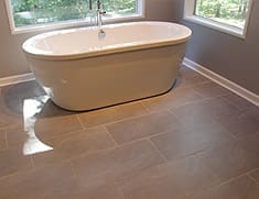 Hartwell Flooring Center | Hartwell, GA | Tile in beautiful bathroom with tub